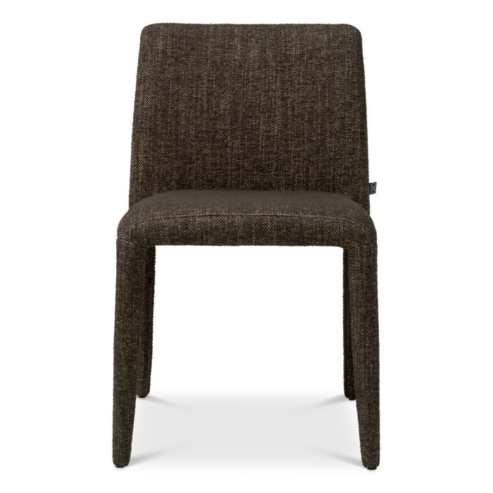 Chaise de salle à manger en tissu marron (lot de 2) | Eichholtz Leiza