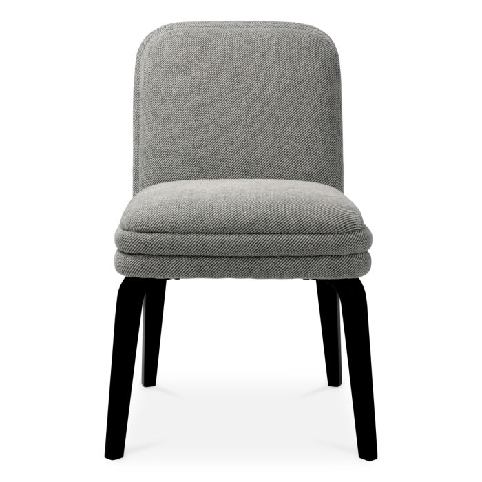 Chaise de salle à manger en tissu gris | Eichholtz Lucia