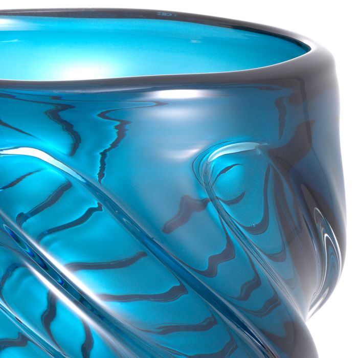 Vase en verre soufflé bleu | Eichholtz Angelito S