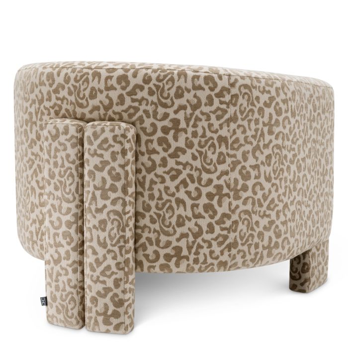 Fauteuil en tissu leopard | Eichholtz Hazelwood