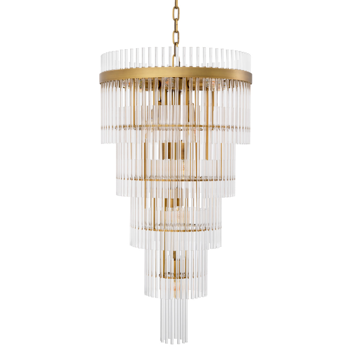 Chandelier en laiton antique | Eichholtz Yara L - vue d'ambiance | REMO-HOME