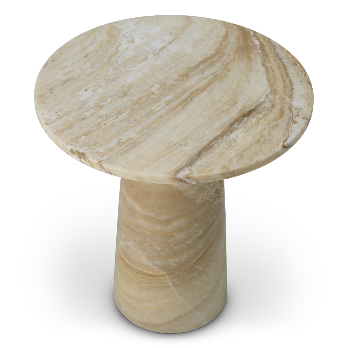 Table d'appoint en marbre blanc | Eichholtz Terry - vue d'ambiance | REMO-HOME