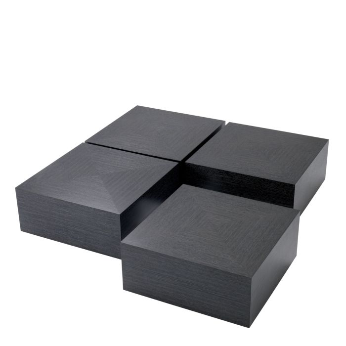 Table basse en bois anthracite (lot de 4) | Eichholtz Puro