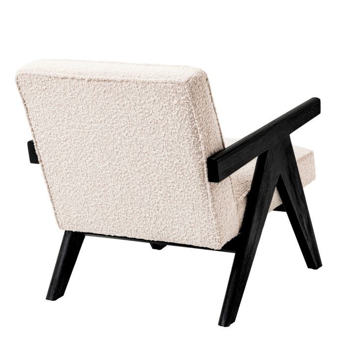 Fauteuil bouclé crème | Eichholtz Greta