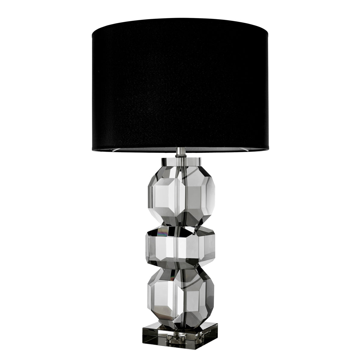 Lampe de table en cristal fumé avec abat-jour | Eichholtz Mornington - vue d'ambiance | REMO-HOME
