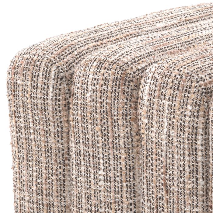 Pouf en tissu Mademoiselle beige | Eichholtz Bente