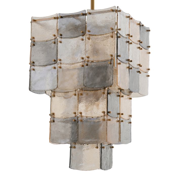 Lustre en laiton et verre soufflé | Eichholtz Laurent