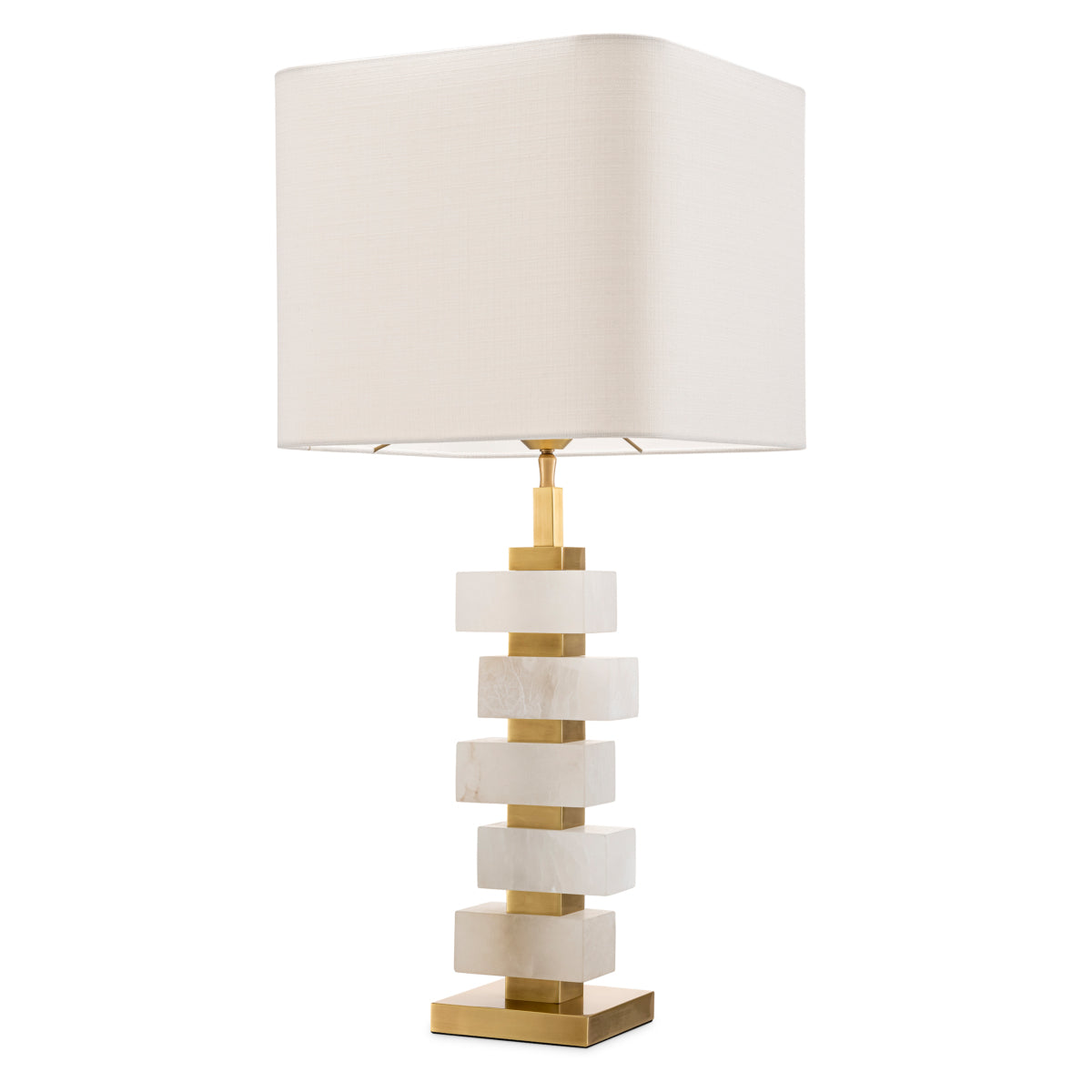 Lampe de table en alabastre avec abat-jour | Eichholtz Amber - vue d'ambiance | REMO-HOME
