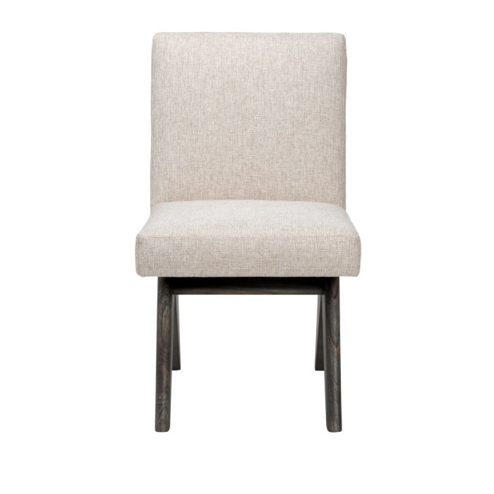 Chaise de salle à manger en tissu blanc écru | Eichholtz Erudit