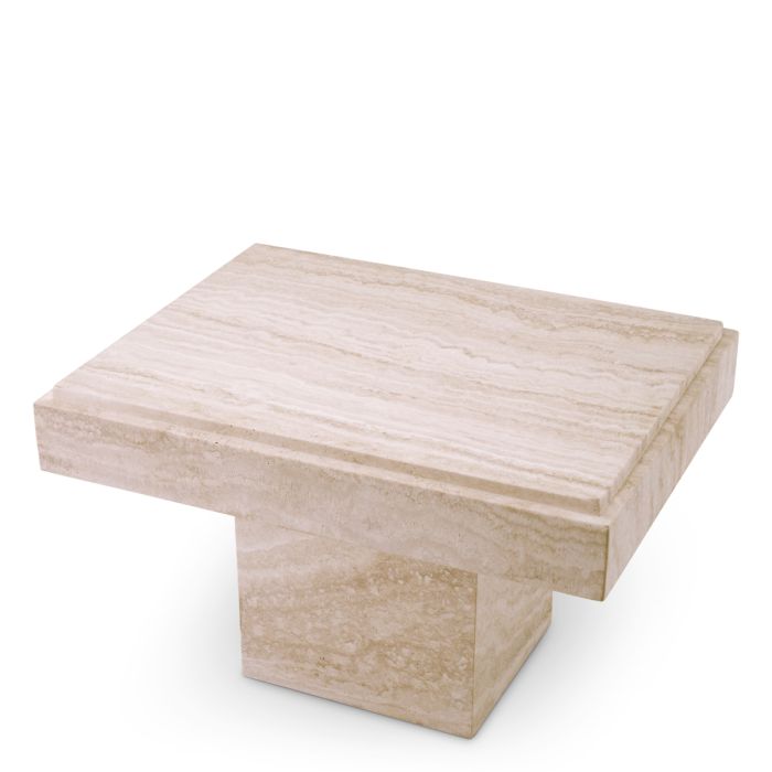 Table d'appoint en travertin | Eichholtz Sartoria