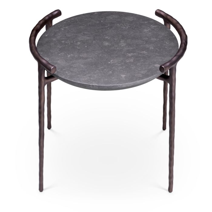Table d'appoint en marbre gris | Eichholtz Arca