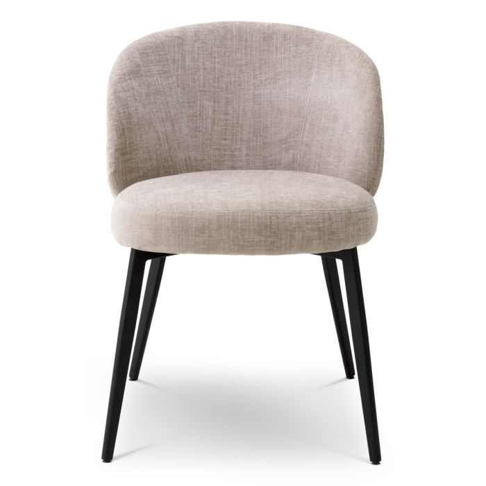 Chaise de salle à manger en tissu gris (lot de 2) | Eichholtz Lloyd