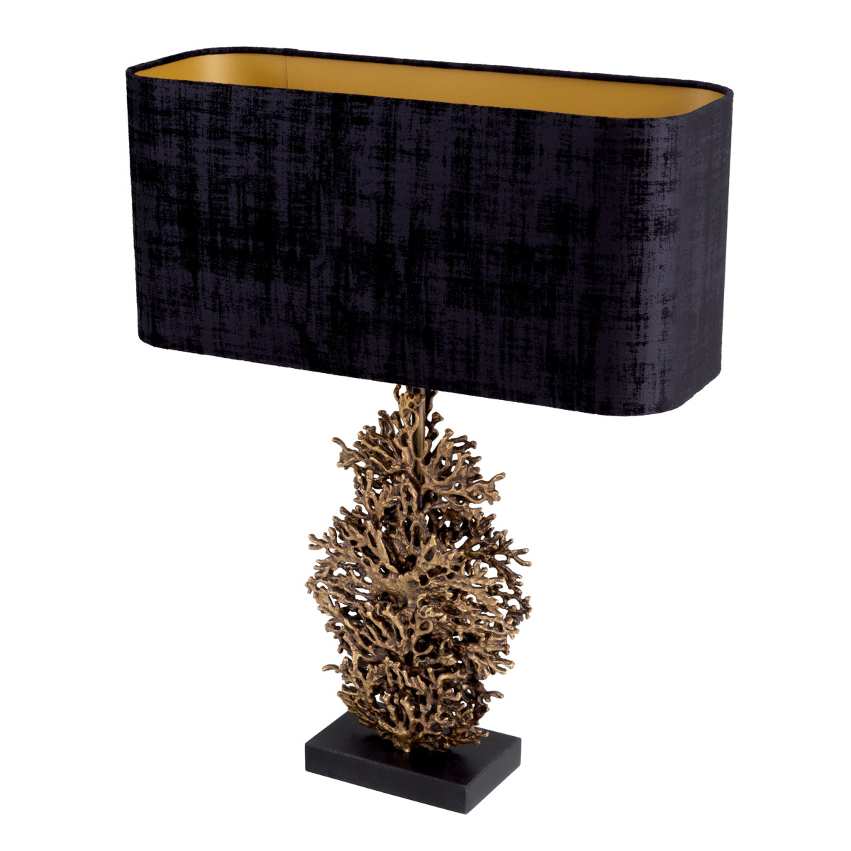 Lampe de table en laiton vintage avec abat-jour | Eichholtz Corallo - vue d'ambiance | REMO-HOME