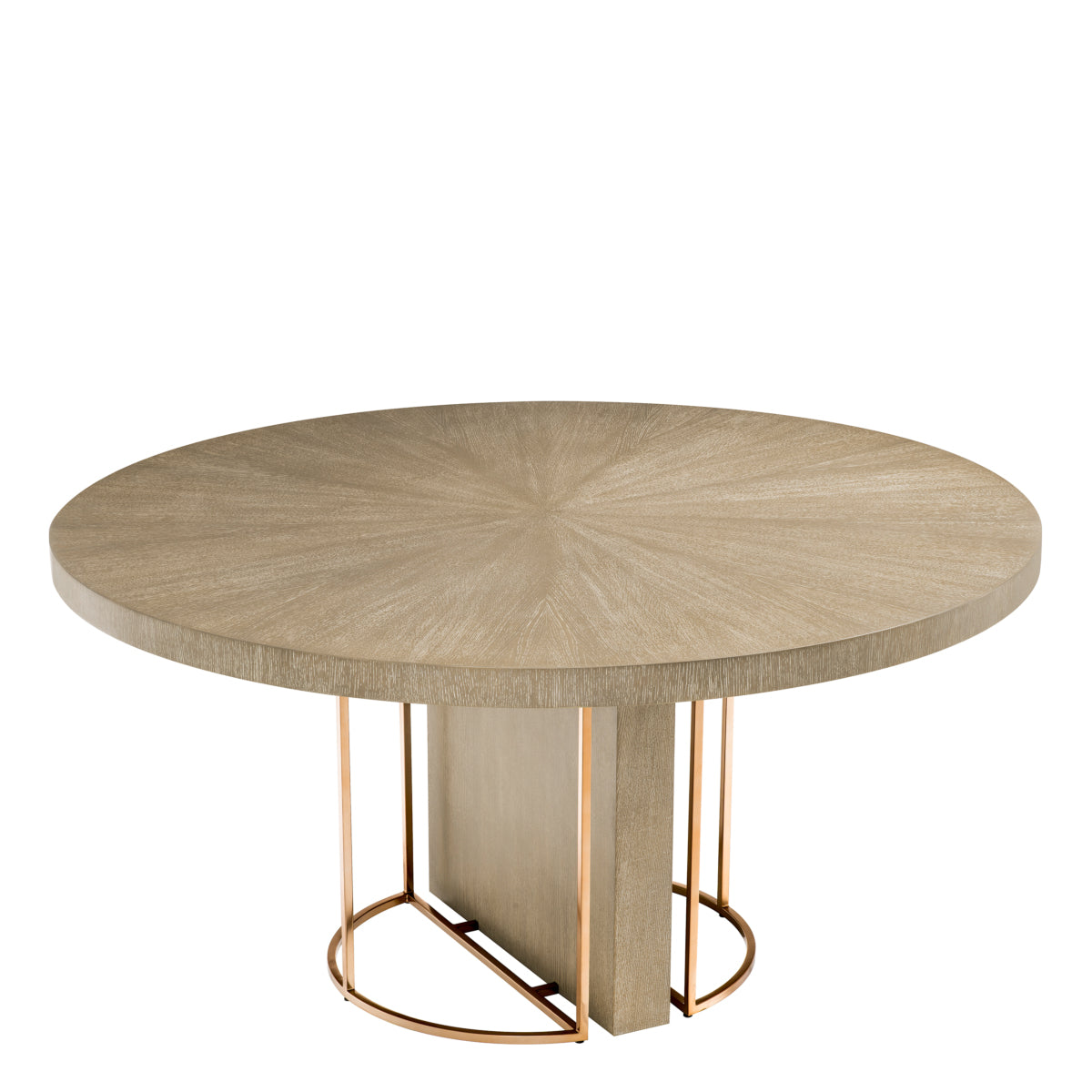 Table de salle à manger en placage chêne blanchi | Eichholtz Remington - vue d'ambiance | REMO-HOME