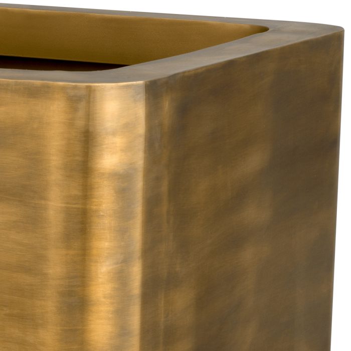 Jardinière carrée en laiton vieilli | Eichholtz Jasper M