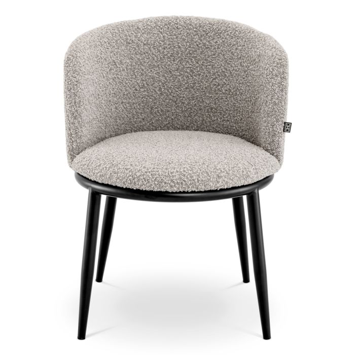 Chaise de salle à manger bouclé gris (lot de 2) | Eichholtz Filmore