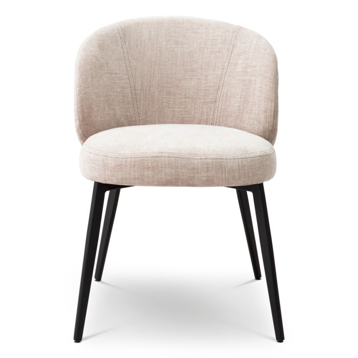 Chaise de salle à manger en tissu beige (lot de 2) | Eichholtz Lloyd