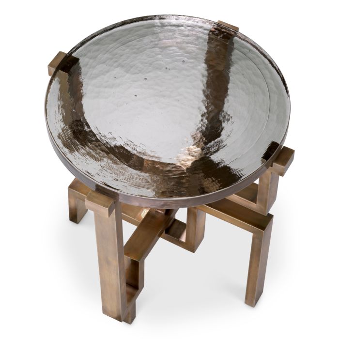 Table d'appoint dorée en verre soufflé | Eichholtz Gee