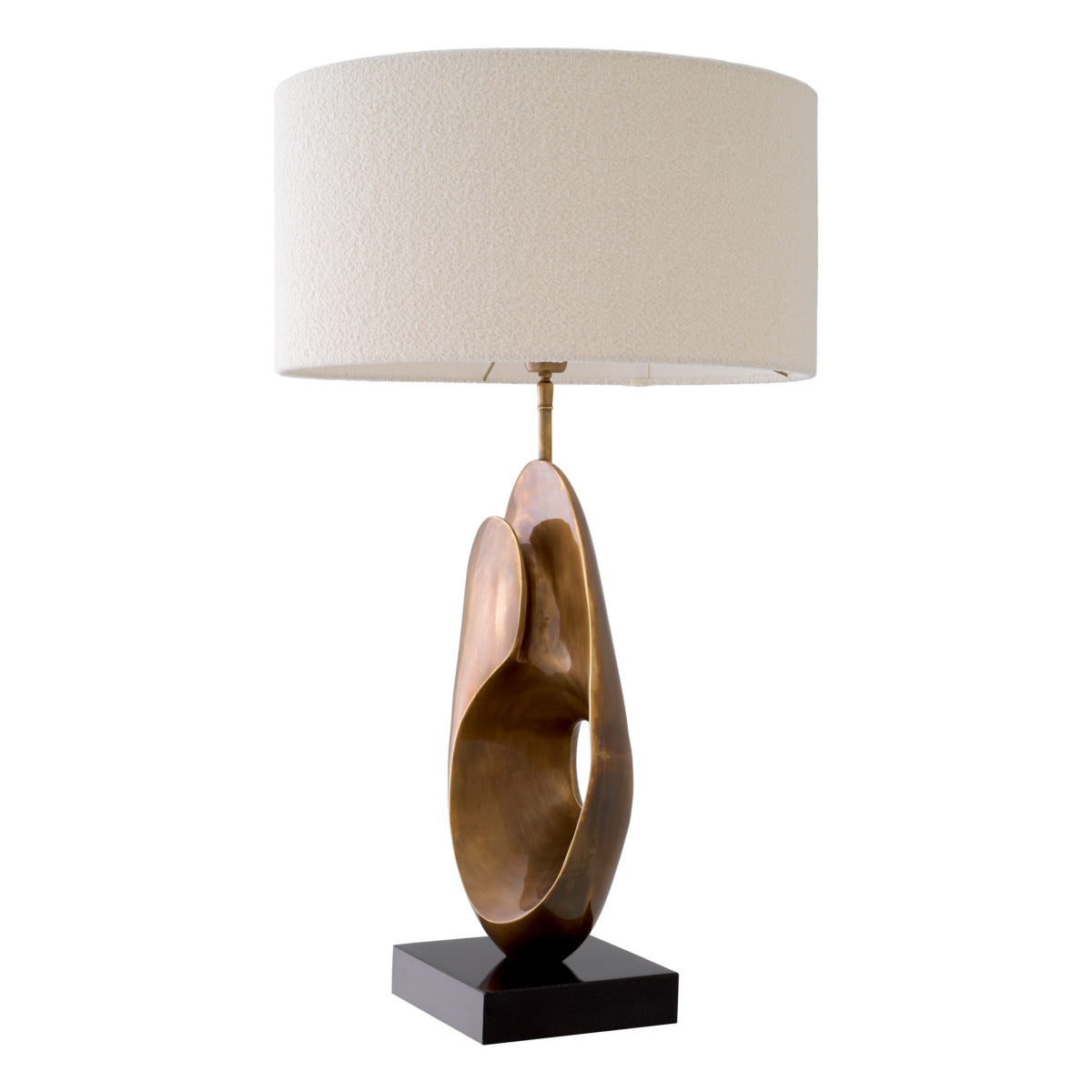 Lampe de table en laiton antique avec abat-jour | Eichholtz D'Ancona - vue d'ambiance | REMO-HOME