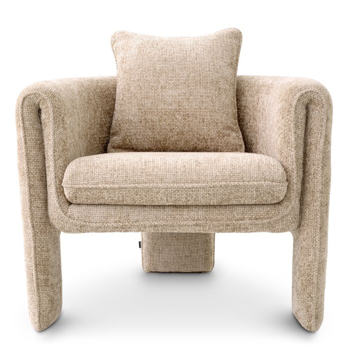 Fauteuil en tissu beige | Eichholtz Toto