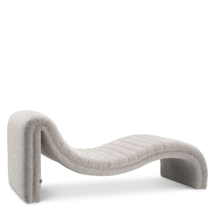 Fauteuil bouclé gris | Eichholtz Pioneer