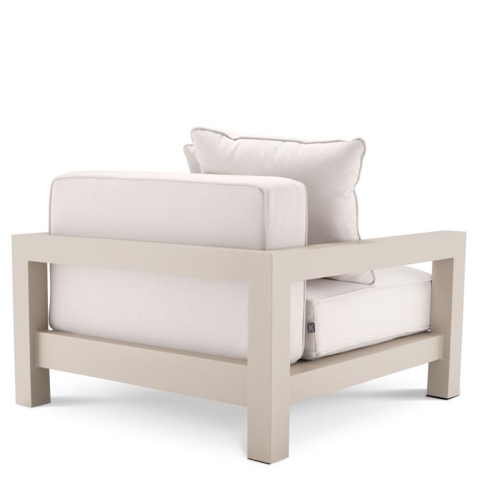 Fauteuil d'extérieur en métal sable | Eichholtz Cap-Antibes