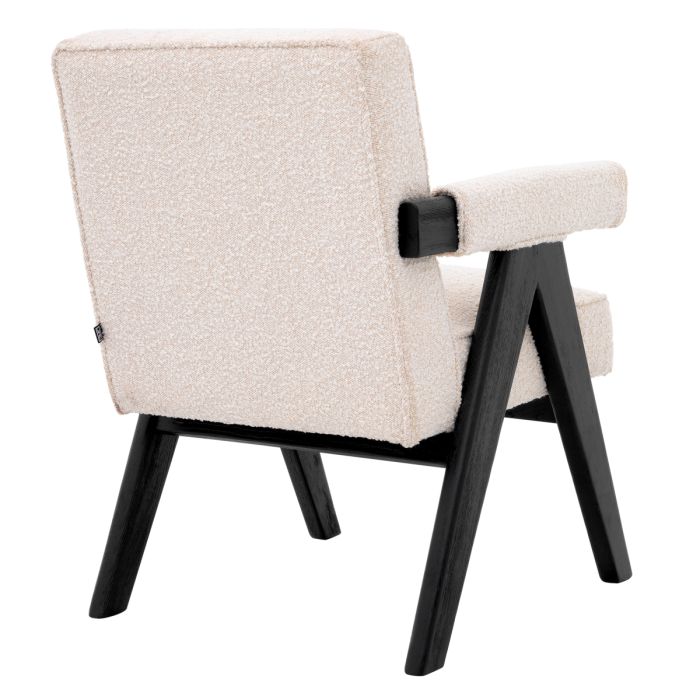 Chaise de salle à manger bouclé crème | Eichholtz Greta