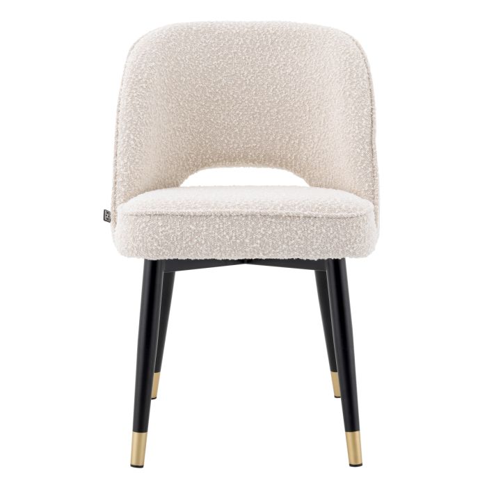Chaise de salle à manger bouclé crème (lot de 2) | Eichholtz Cliff