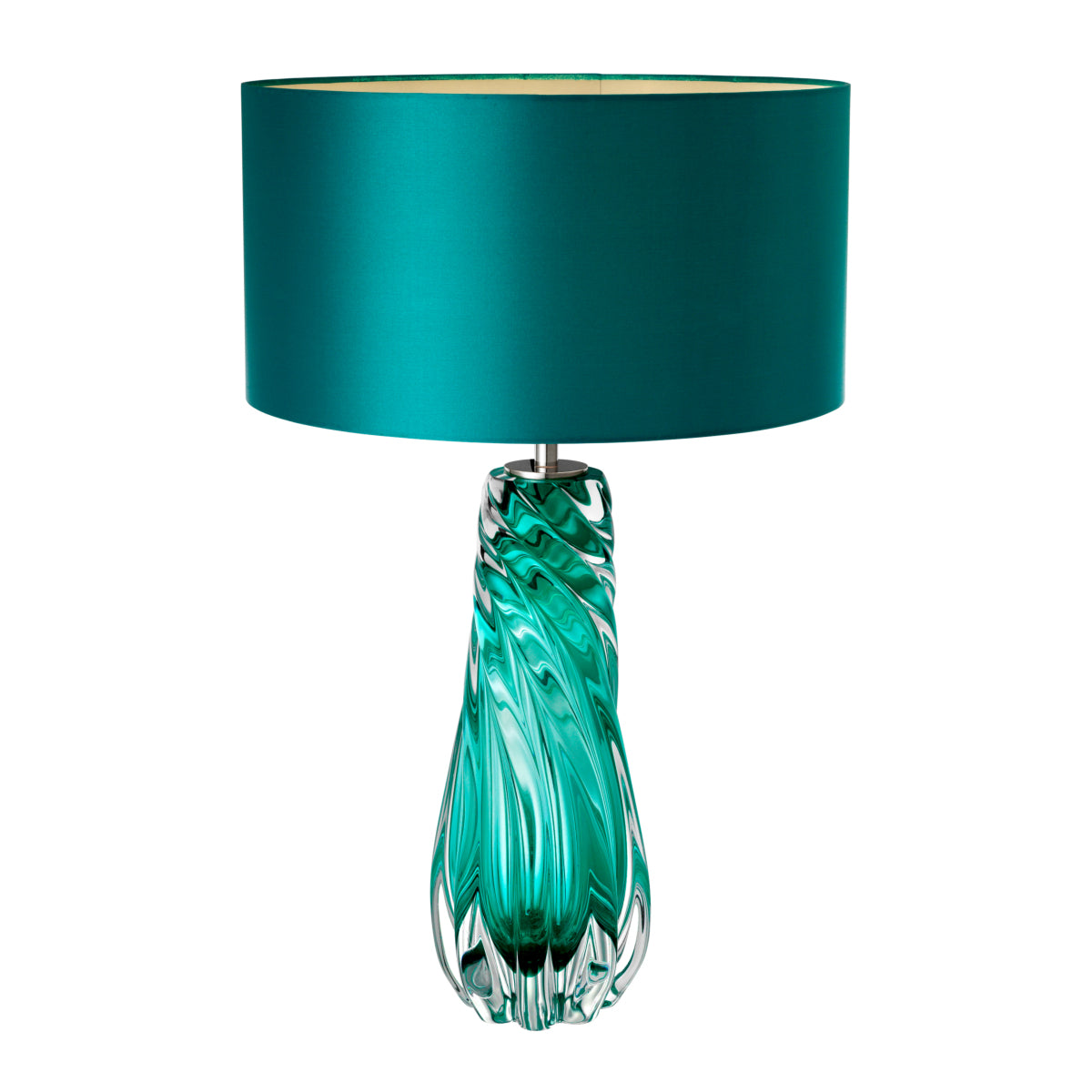 Lampe de table en nickel et turquoise | Eichholtz Barron - vue d'ambiance | REMO-HOME
