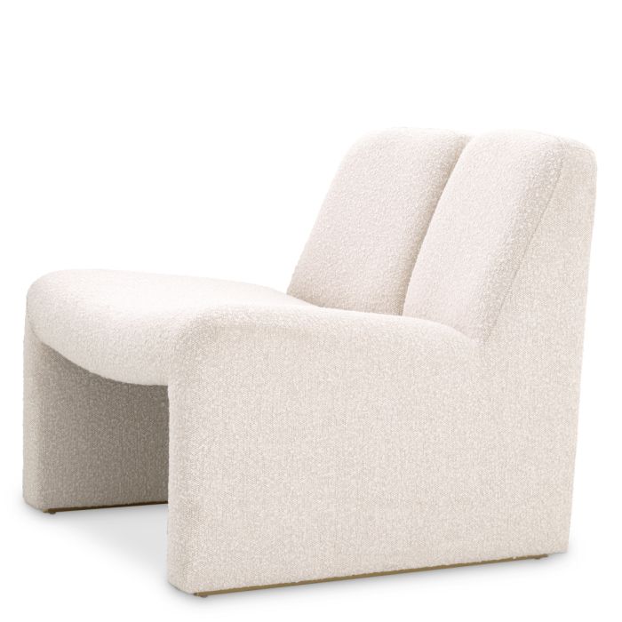 Fauteuil bouclé crème | Eichholtz Macintosh
