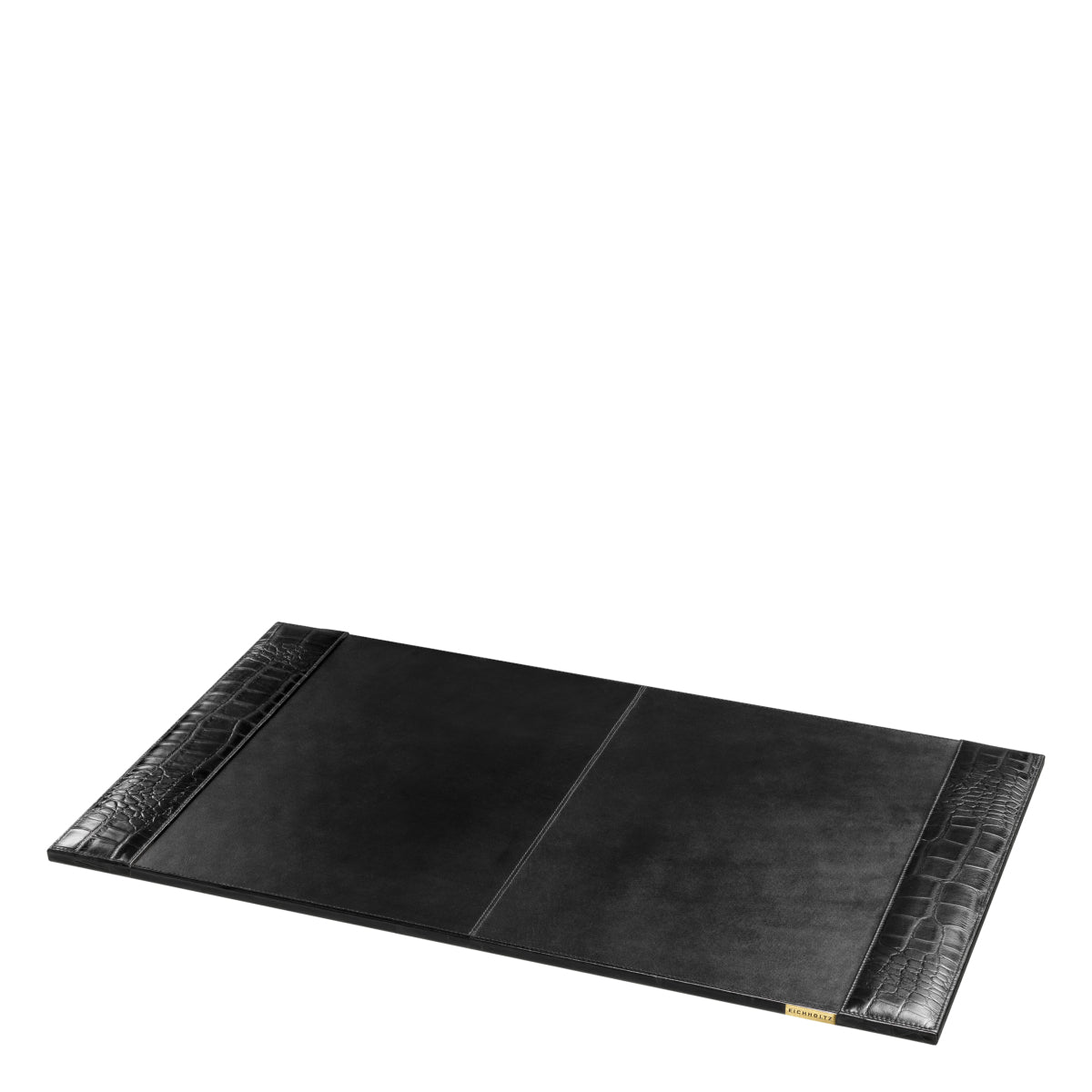 Tapis de bureau en cuir noir gaufré crocodile | Eichholtz Scaleo - vue d'ambiance | REMO-HOME