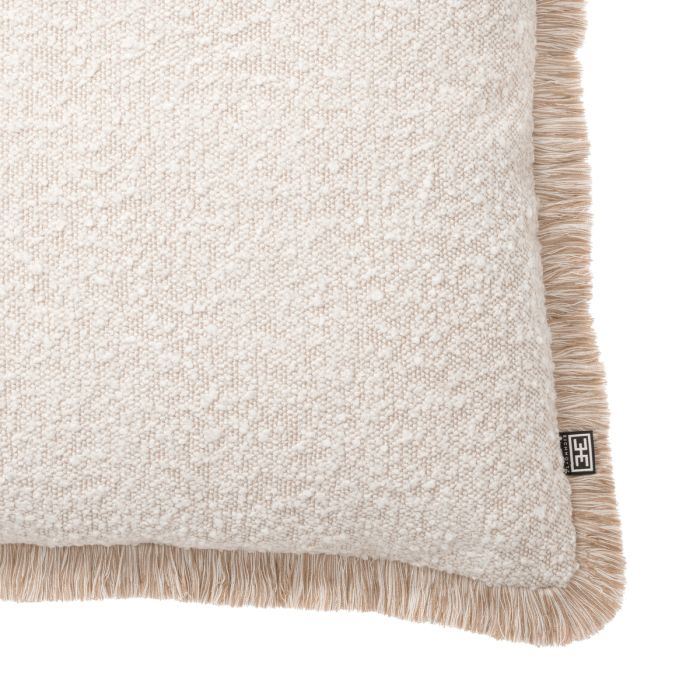 Coussin carré bouclé crème | Eichholtz Nami L