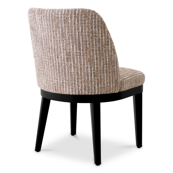Chaise de salle à manger en tissu beige | Eichholtz Costa