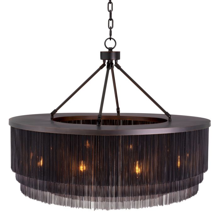 Lustre en bronze à franges | Eichholtz Tissot L