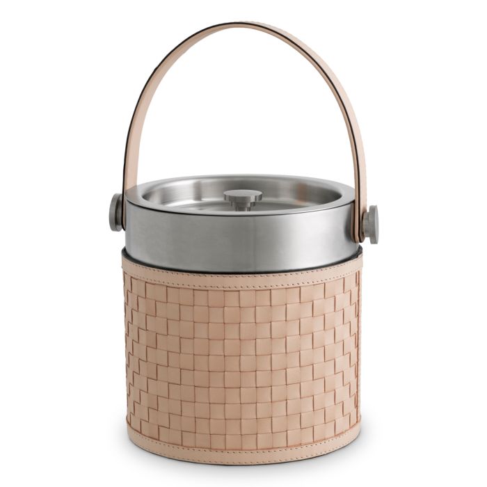 Ensemble cocktail en cuir beige (lot de 3) | Eichholtz Sintra