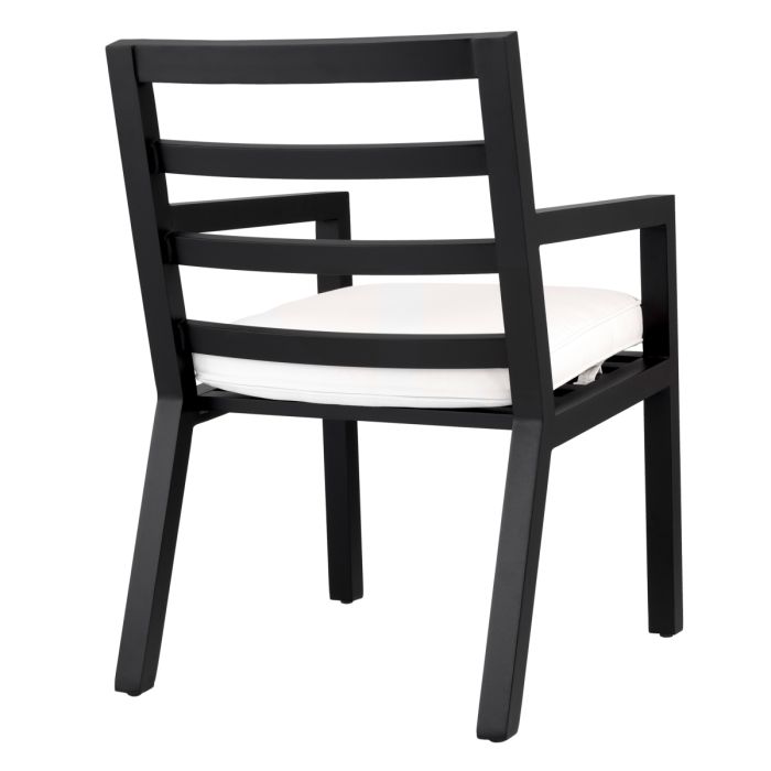 Chaise extérieure en métal noir | Eichholtz Delta