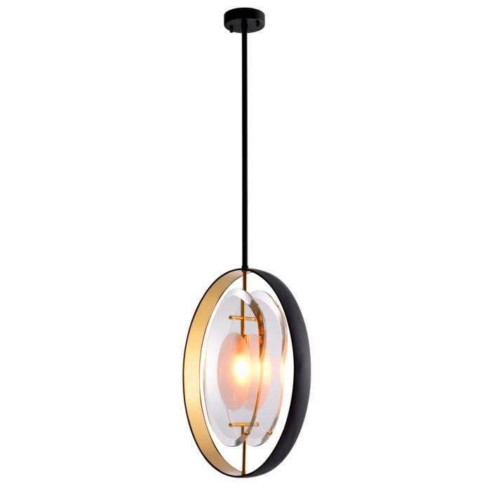 Lustre en bronze et en verre satiné | Eichholtz Vincente