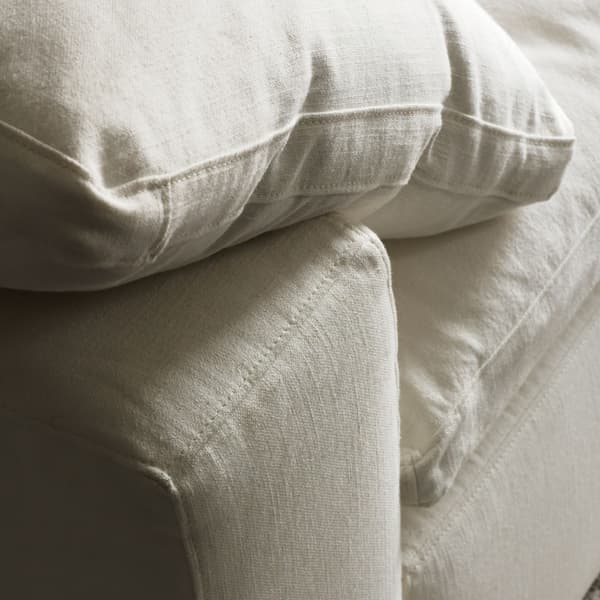Canapé Truman Junior White Linen | Compact Sectional | | Small-Spac... - vue de détail | REMO-HOME