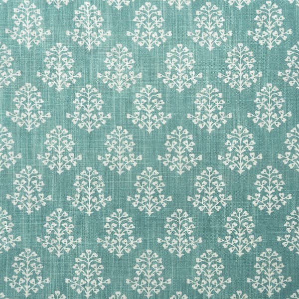 Tissu d'ameublement Sprig Turquoise | Andrew Martin - vue principale | REMO-HOME