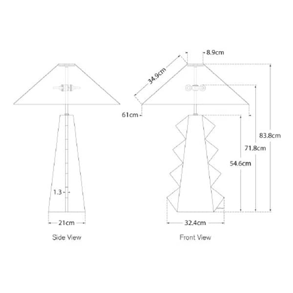 Lampe de table Senso Bronze | Andrew Martin - vue de détail | REMO-HOME