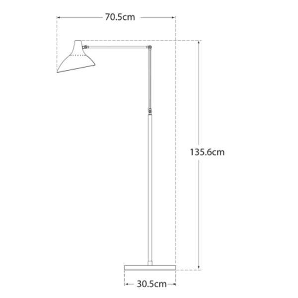 Lampadaire Charlton Black | Andrew Martin - vue de détail | REMO-HOME