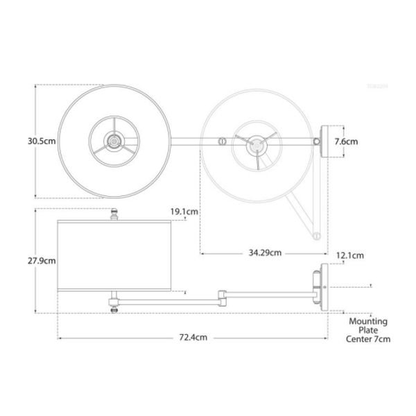 Applique murale Hudson Brass Finition antique | Andrew Martin - vue de détail | REMO-HOME