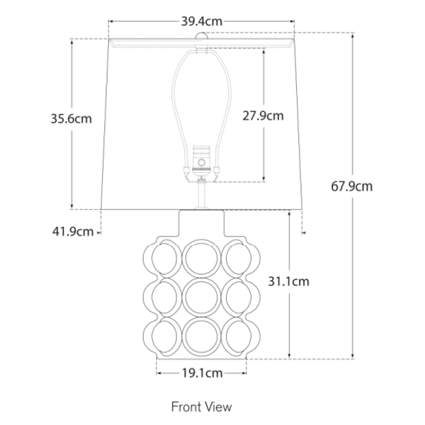 Lampe de table Vedra Bone Craquelure | Andrew Martin - vue de détail | REMO-HOME