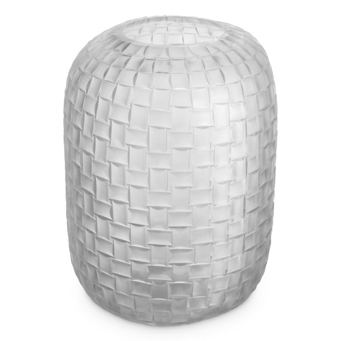 Vase en verre soufflé blanc | Eichholtz Varese L