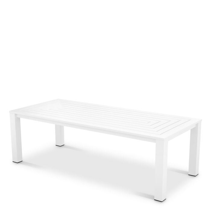 Table extérieure en métal blanc | Eichholtz Vistamar