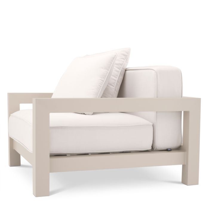 Fauteuil d'extérieur en métal sable | Eichholtz Cap-Antibes