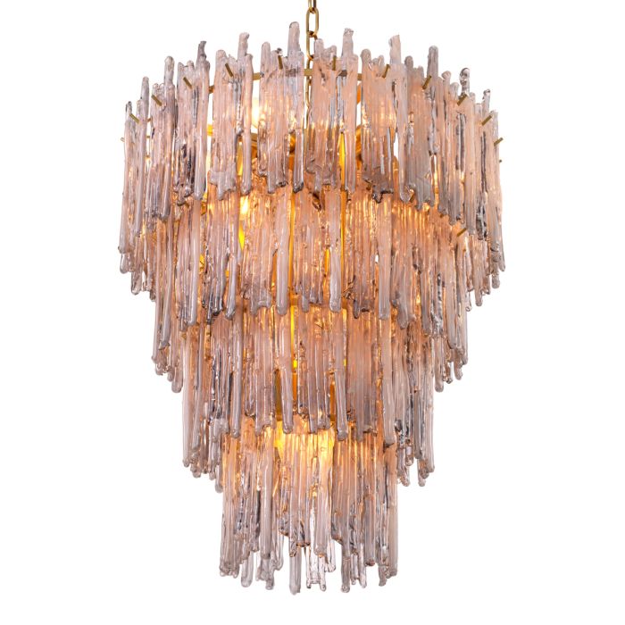 Lustre doré en verre fumé | Eichholtz Saint Roch S