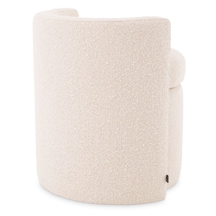 Tabouret bouclé crème | Eichholtz Arcadia