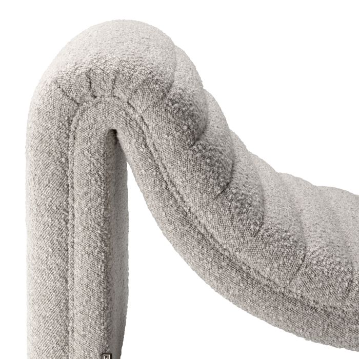 Fauteuil bouclé gris | Eichholtz Pioneer