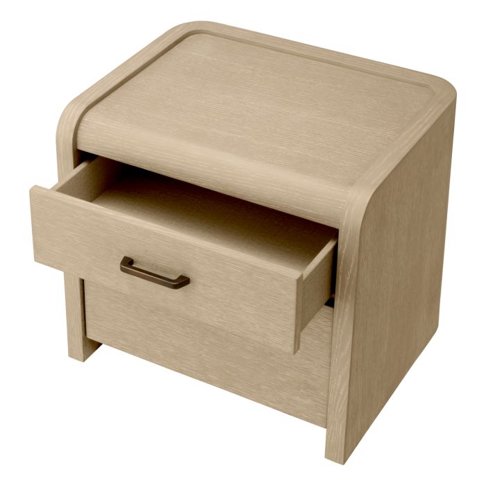 Table de chevet en chêne blanchi | Eichholtz Joane